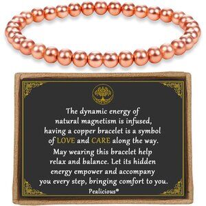 Stylish Adjustable Copper Bracelet with 3500 Gauss - Perfect for Any Occasion